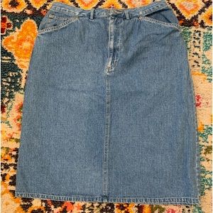 Crazy Horse (A Liz Claiborne Company) denim skirt. Size 12.